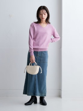 nissen Smile Modelsさん（レディース・160cm）の秋コーディネート