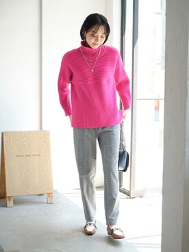 nissen Smile Modelsさん（レディース・169cm）の秋コーディネート