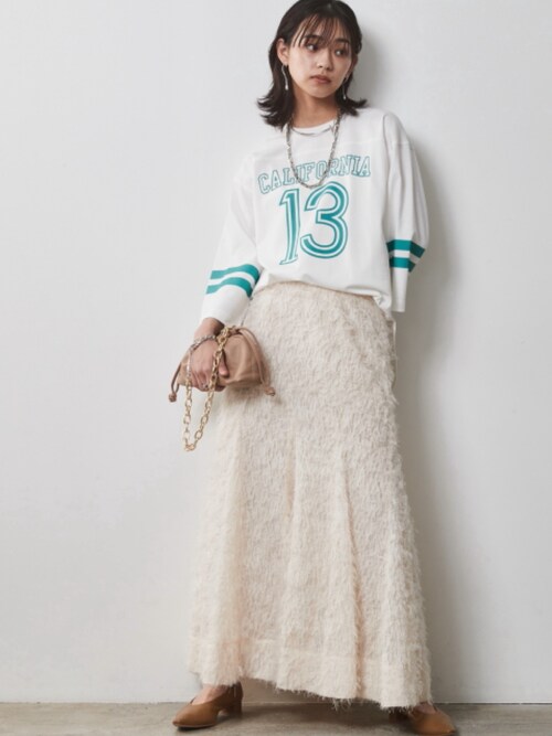 CHICWISH★メタリックバラジャカードマキシスカート☆ アシメタックジャガードスカート＜大きいサイズ有＞【Hana服