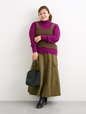nissen Smile Modelsさん（レディース・155cm）の秋コーディネート