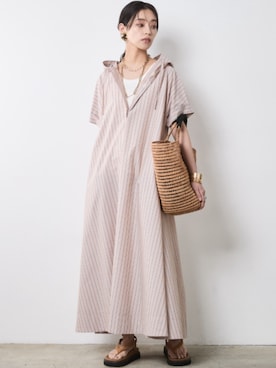 「CHIC STYLE」｜「アイテム（ワンピース/ドレス）」を使った、nissen Smile Modelsさん（レディース・163cm）の春コーディネート