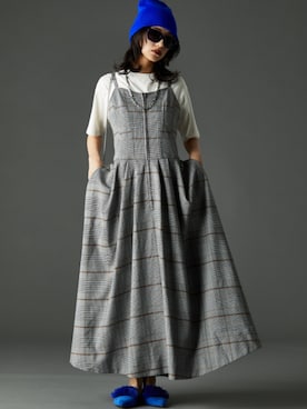 「GEVS.（ジェイヴィス）のアイテム（ワンピース/ドレス）」を使った、nissen Smile Modelsさん（レディース・163cm）の春コーディネート