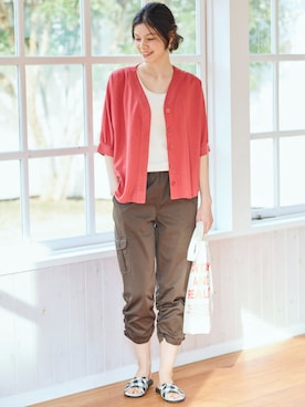 nissen Smile Modelsさん(レディース・166cm)の夏コーディネート