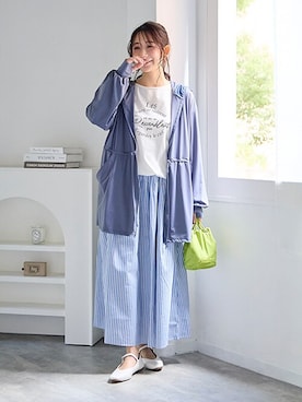 nissen Smile Modelsさん（レディース・160cm）の春コーディネート