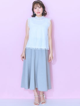 nissen Smile Modelsさん（レディース・162cm）の夏コーディネート