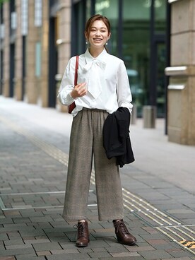 nissen Smile Modelsさん（レディース・167cm）の秋コーディネート