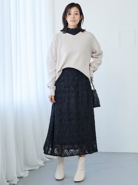 nissen Smile Modelsさん（レディース・167cm）の冬コーディネート