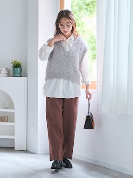 nissen Smile Modelsさん（レディース・160cm）の冬コーディネート