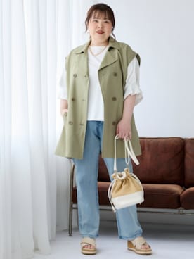 nissen Smile Modelsさん（レディース・158cm）の春コーディネート