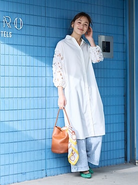 nissen Smile Modelsさん（レディース・167cm）の春コーディネート