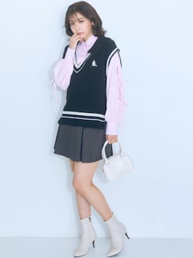 nissen Smile Modelsさん（レディース・167cm）の冬コーディネート