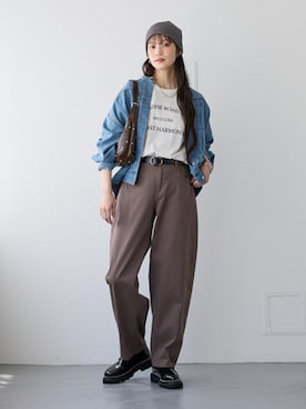 nissen Smile Modelsさん（レディース・166cm）の秋コーディネート