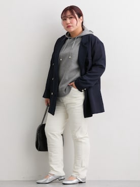 「ぽっちゃり」｜nissen Smile Modelsさん（レディース・155cm）の秋コーディネート