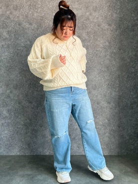 nissen Smile Modelsさん(レディース・155cm)の冬コーディネート