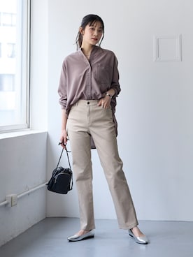 「nissen（ニッセン）のアイテム」を使った、nissen Smile Modelsさん（レディース・166cm）の秋コーディネート