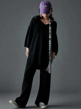 「大きいサイズレディースファッション」｜「アイテム（パンツ）」を使った、nissen Smile Modelsさん（レディース・163cm）の夏コーディネート