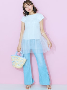 nissen Smile Modelsさん（レディース・162cm）の春コーディネート