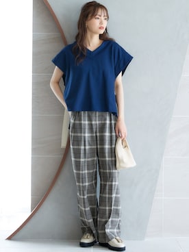 nissen Smile Modelsさん（レディース・166cm）の夏コーディネート