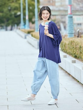 nissen Smile Modelsさん(レディース・166cm)の春コーディネート