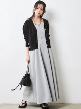 「CHIC STYLE」｜「アイテム（ワンピース/ドレス）」を使った、nissen Smile Modelsさん（レディース・163cm）の春コーディネート