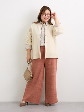 「nissen（ニッセン）のアイテム」を使った、nissen Smile Modelsさん（レディース・155cm）の秋コーディネート