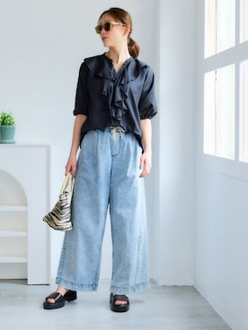 nissen Smile Modelsさん（レディース・167cm）の夏コーディネート