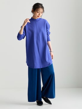 「アイテム（チュニック）」を使った、nissen Smile Modelsさん（レディース・165cm）の秋コーディネート