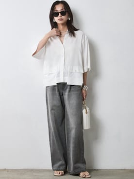 「Denim」｜nissen Smile Modelsさん（レディース・163cm）の春コーディネート