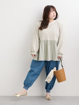 nissen Smile Modelsさん（レディース・158cm）の春コーディネート