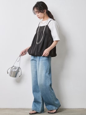 「Denim」｜nissen Smile Modelsさん（レディース・163cm）の春コーディネート