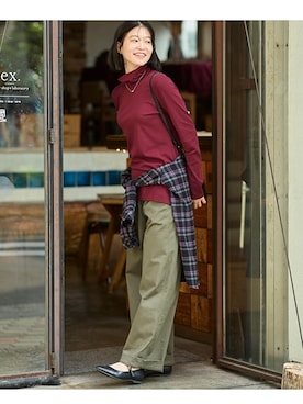 nissen Smile Modelsさん（レディース・168cm）の秋コーディネート