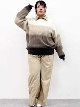 「CHIC STYLE」｜「アイテム（チュニック）」を使った、nissen Smile Modelsさん（レディース・157cm）の秋コーディネート