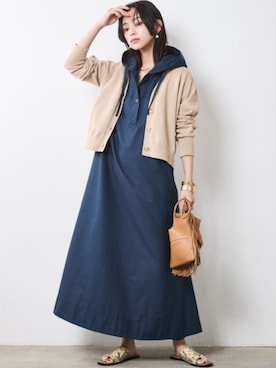「CHIC STYLE」｜「アイテム（ワンピース/ドレス）」を使った、nissen Smile Modelsさん（レディース・163cm）の春コーディネート