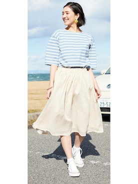 nissen Smile Modelsさん（レディース・167cm）の春コーディネート