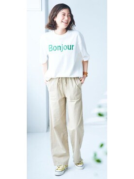 nissen Smile Modelsさん（レディース・167cm）の春コーディネート