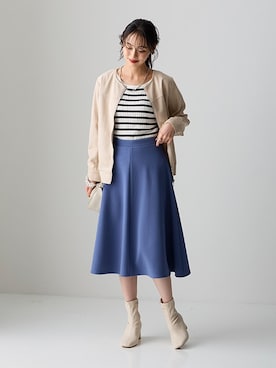 nissen Smile Modelsさん（レディース・165cm）の秋コーディネート