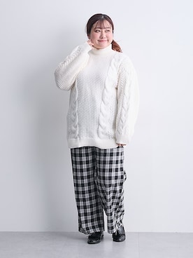 nissen Smile Modelsさん（レディース・155cm）の秋コーディネート