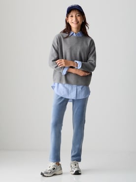 「nissen（ニッセン）のアイテム」を使った、nissen Smile Modelsさん（レディース・170cm）の秋コーディネート