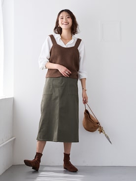 nissen Smile Modelsさん（レディース・167cm）の秋コーディネート