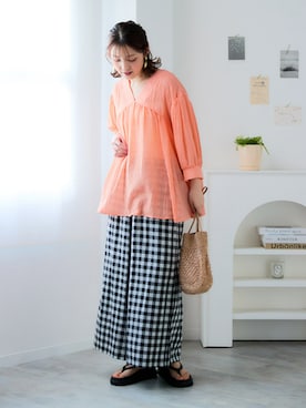 nissen Smile Modelsさん（レディース・160cm）の春コーディネート