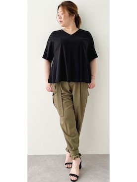 nissen Smile Modelsさん（レディース・172cm）の夏コーディネート