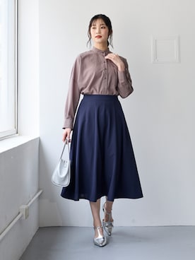 「nissen（ニッセン）のアイテム」を使った、nissen Smile Modelsさん（レディース・166cm）の秋コーディネート