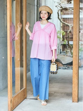 nissen Smile Modelsさん（レディース・166cm）の春コーディネート