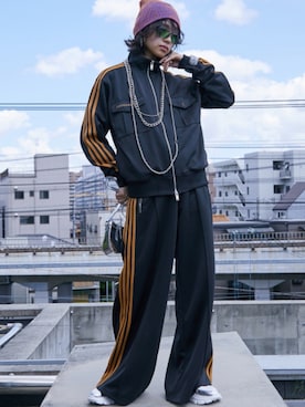 「レギュラー」｜「アイテム（ジャージ）」を使った、nissen Smile Modelsさん（レディース・163cm）の夏コーディネート