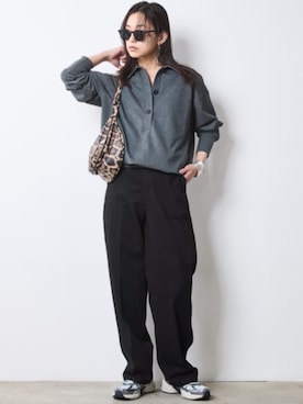 「アイテム（スウェット）」を使った、nissen Smile Modelsさん（レディース・163cm）の夏コーディネート