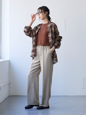 nissen Smile Modelsさん（レディース・165cm）の秋コーディネート