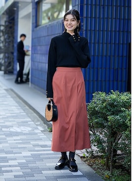 nissen Smile Modelsさん(レディース・166cm)の冬コーディネート