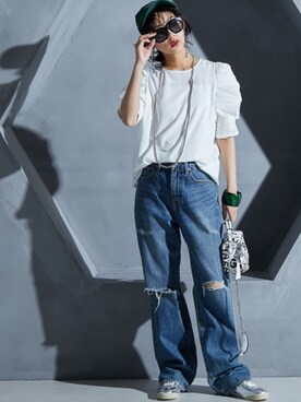 nissen Smile Modelsさん（レディース・163cm）の春コーディネート