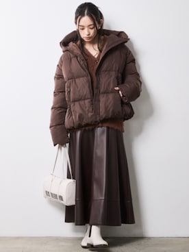 「CHIC STYLE（シックスタイル）のアイテム（ジャケット/アウター）」を使った、nissen Smile Modelsさん（レディース・163cm）の秋コーディネート