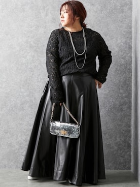 nissen Smile Modelsさん（レディース・155cm）の冬コーディネート